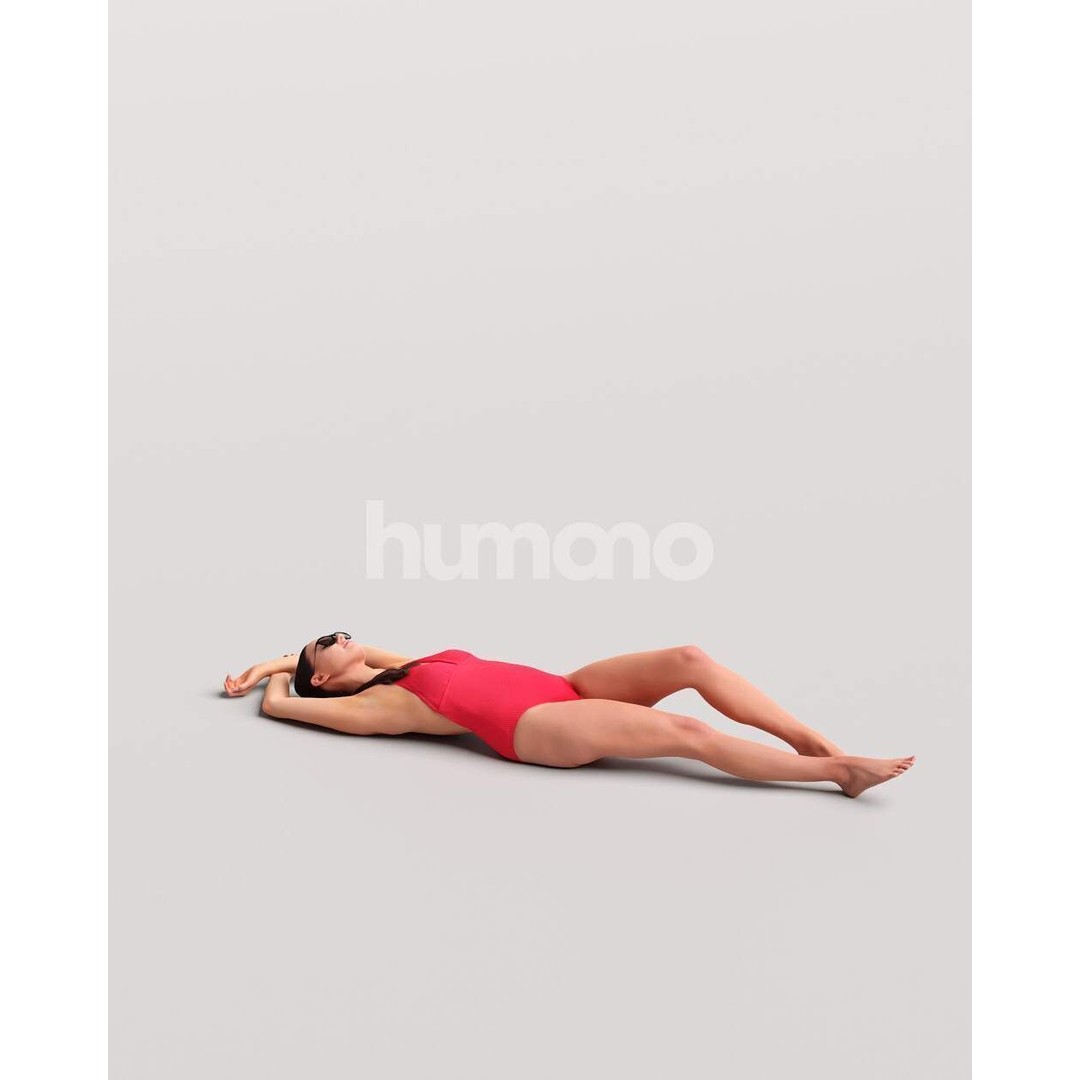 Beautiful Woman 3D Model – Realistic Posed Character in Swimsuit - View 6