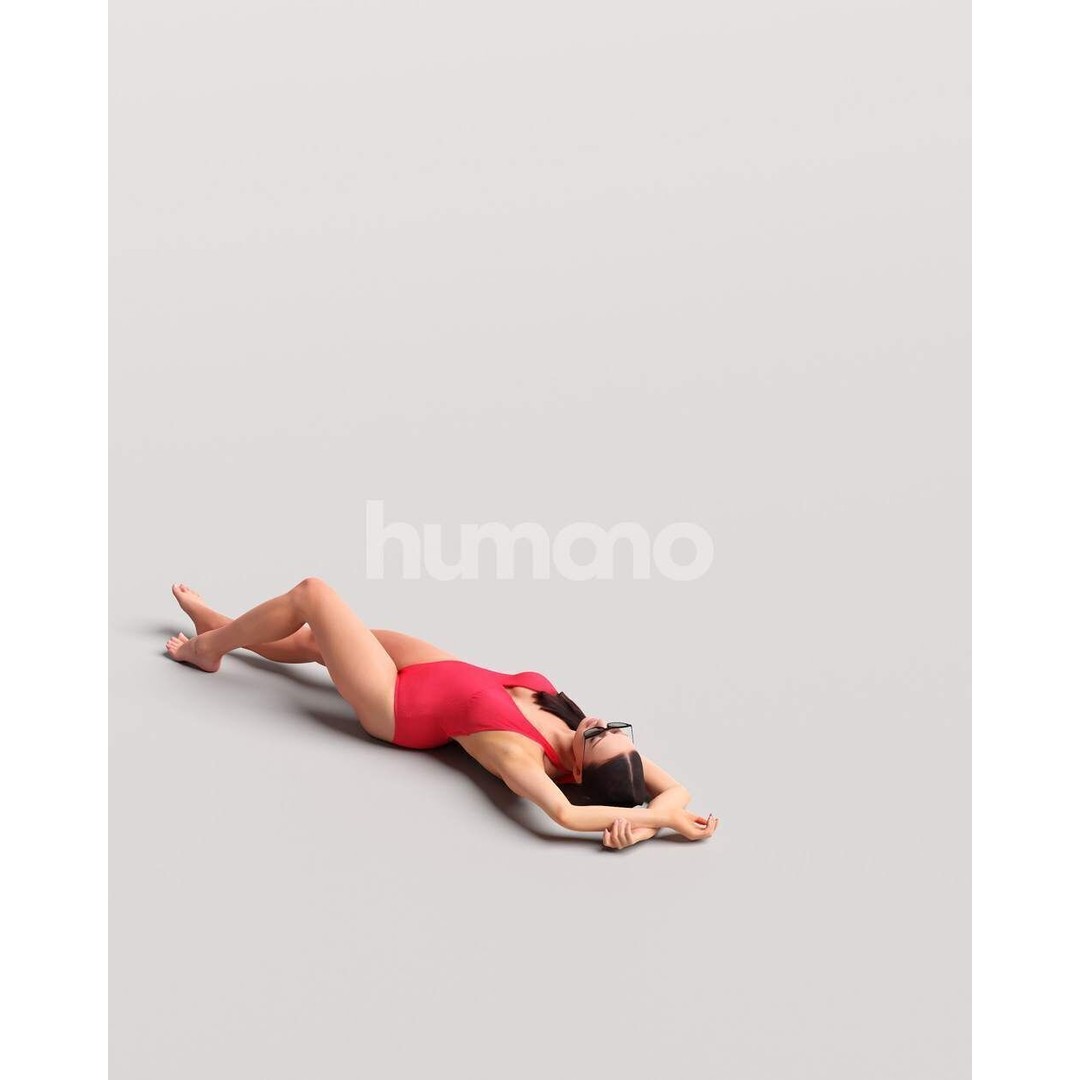 Beautiful Woman 3D Model – Realistic Posed Character in Swimsuit - View 8