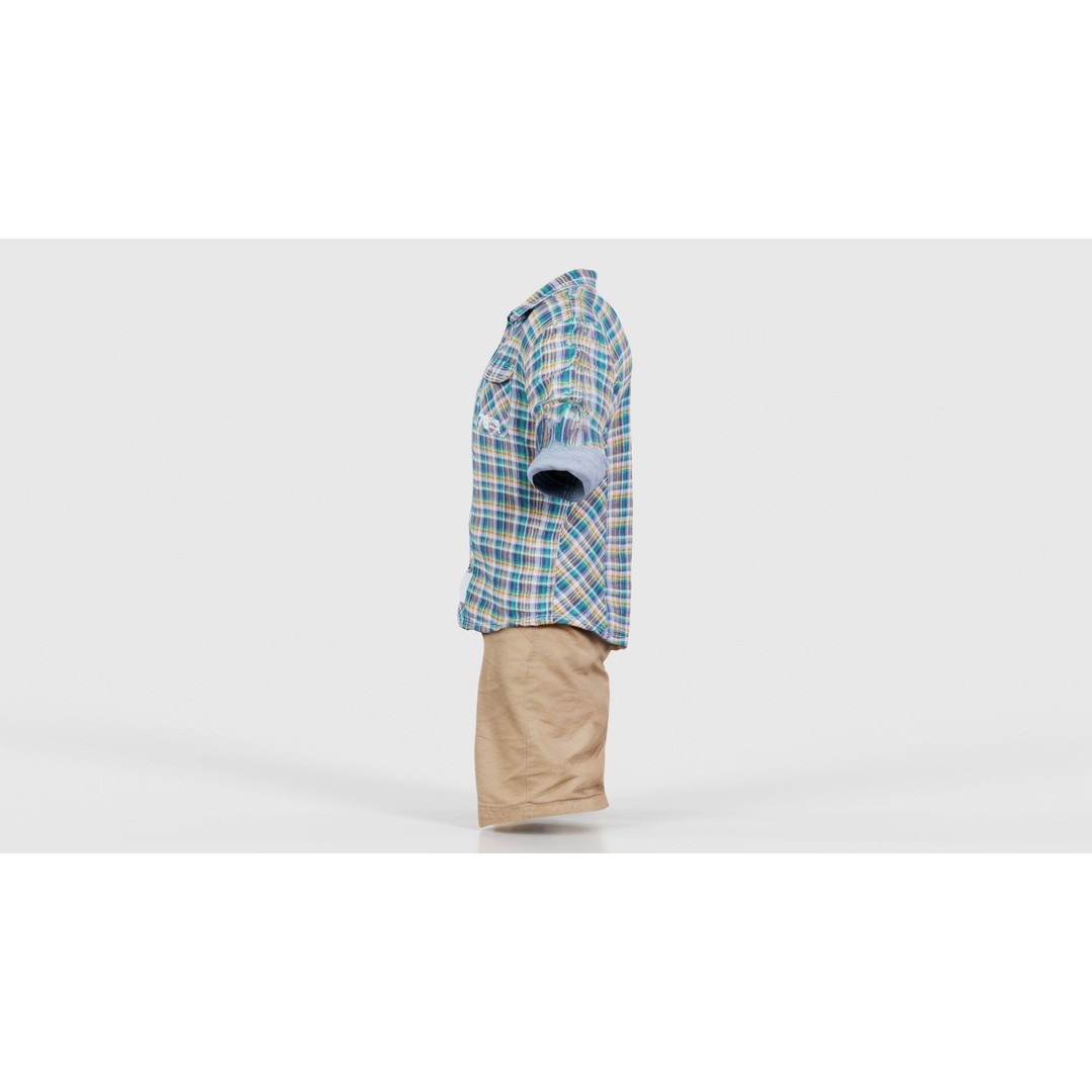 Kid 7 3D Model – Low Poly Character with Clothing, FBX, Blender - View 26