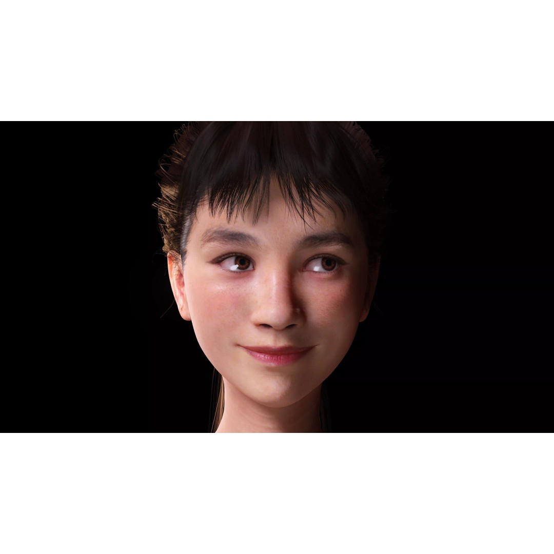 Realistic Young Japanese Woman 3D Model – Rigged Low-Poly Game Asset, FBX, Blender - View 15