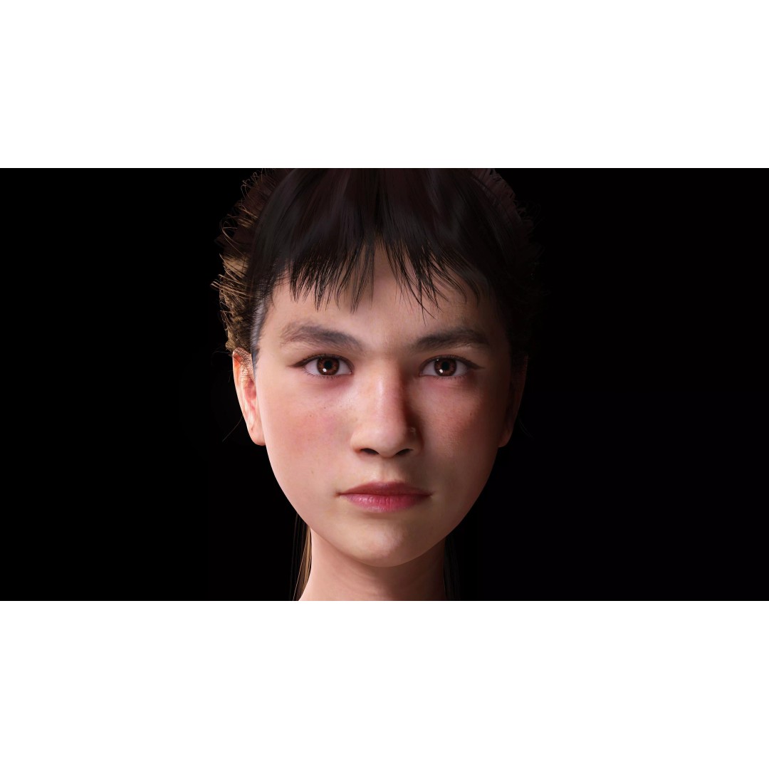 Realistic Young Japanese Woman 3D Model – Rigged Low-Poly Game Asset, FBX, Blender - View 17