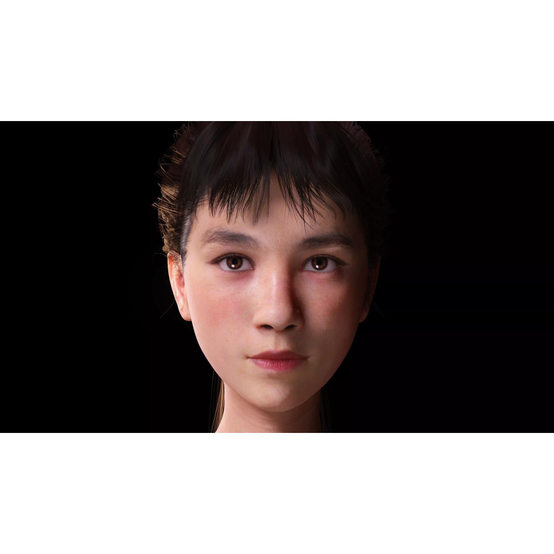 Realistic Young Japanese Woman 3D Model – Rigged Low-Poly Game Asset, FBX, Blender - View 18