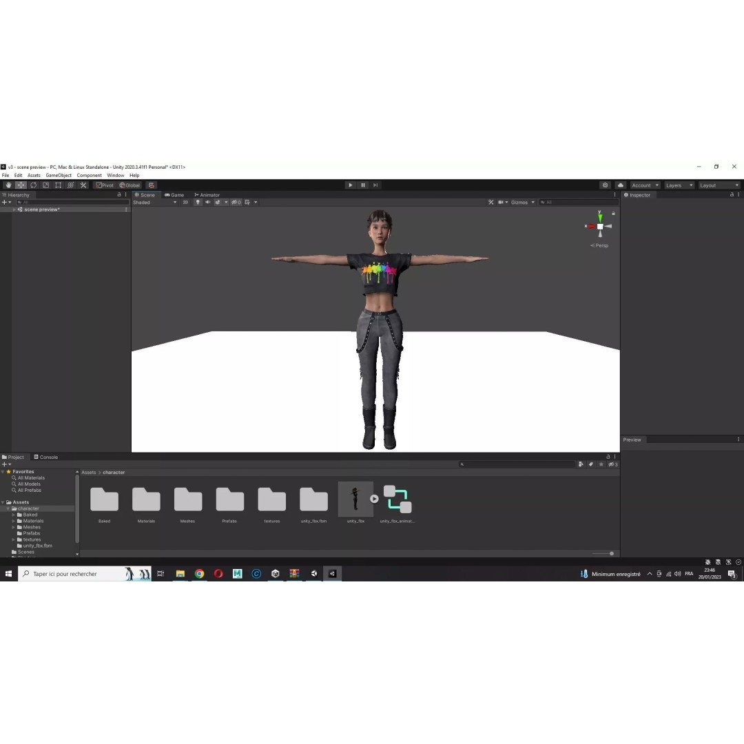 Realistic Young Japanese Woman 3D Model – Rigged Low-Poly Game Asset, FBX, Blender - View 33