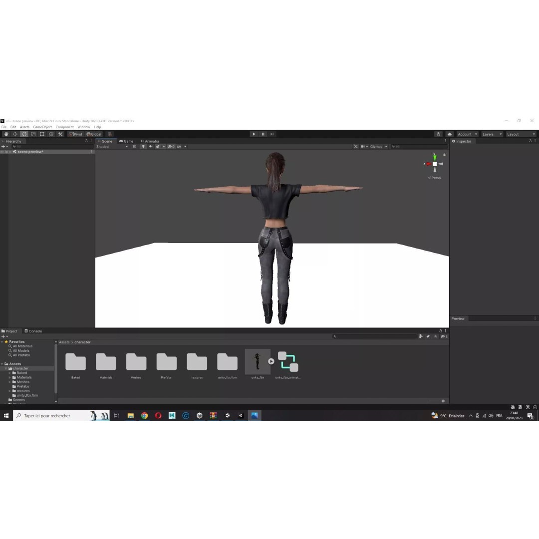 Realistic Young Japanese Woman 3D Model – Rigged Low-Poly Game Asset, FBX, Blender - View 34