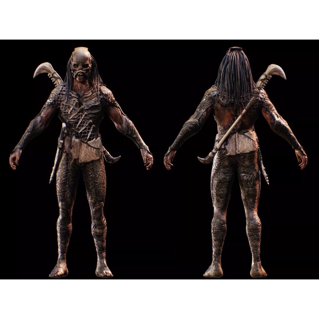 Westeland Harvester 3D Model – Low Poly Rigged Character, FBX, OBJ - View 10
