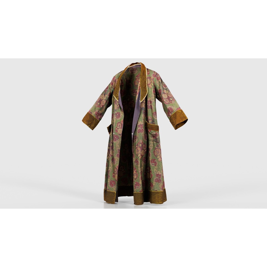 Historic Floral Robe 3D Model – Low Poly Game Asset, FBX, PBR