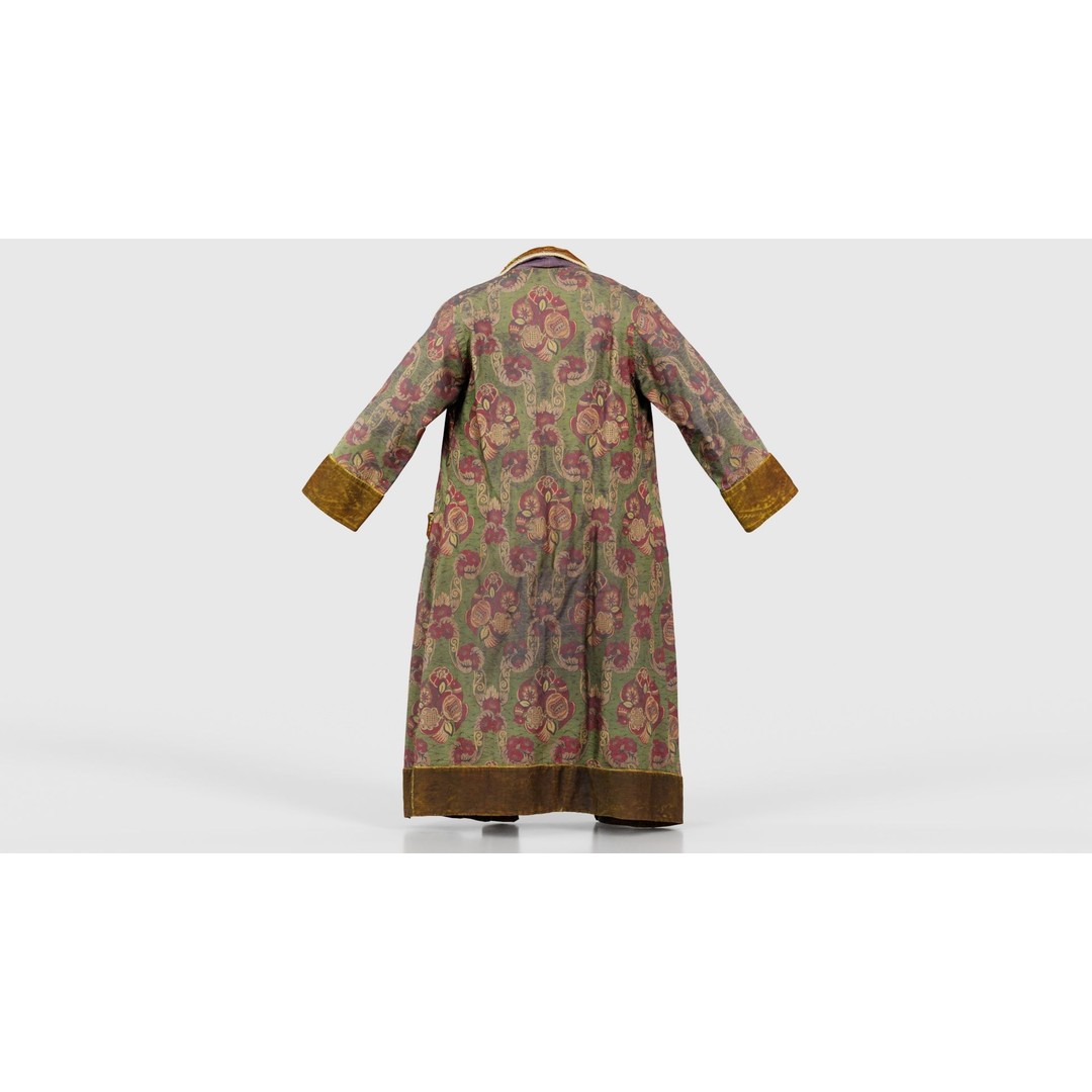 Historic Floral Robe 3D Model – Low Poly Game Asset, FBX, PBR - View 23