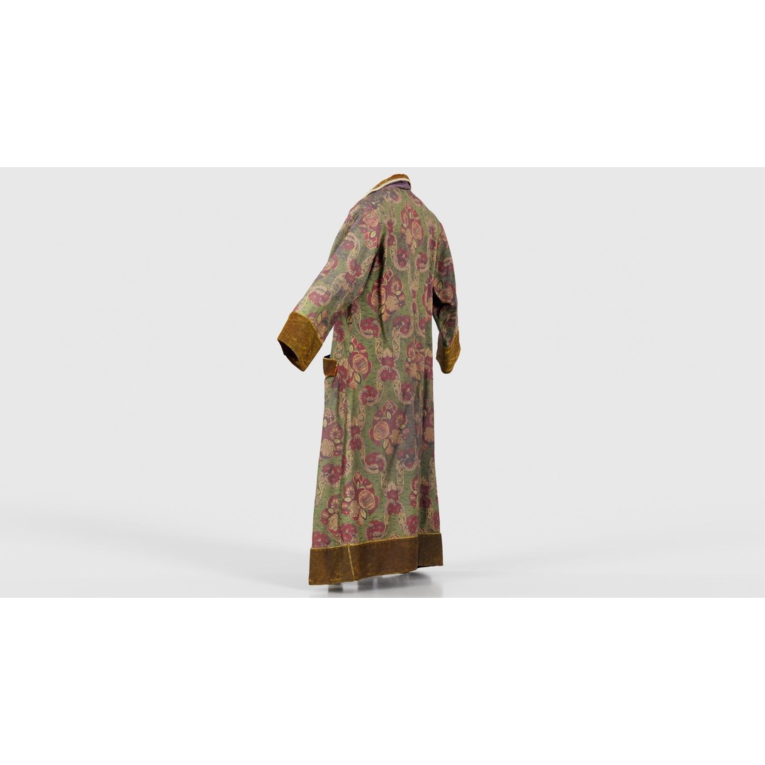 Historic Floral Robe 3D Model – Low Poly Game Asset, FBX, PBR - View 25
