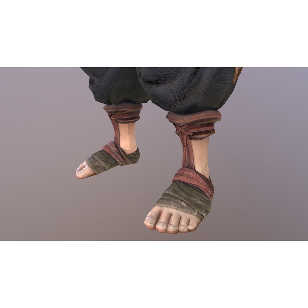 Stylized Boy 3D Model – Low Poly Character Asset, FBX - View 10