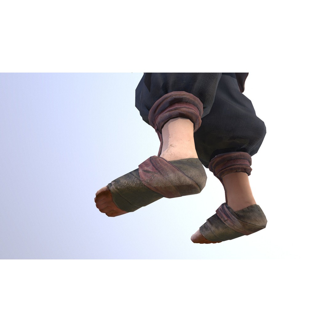 Stylized Boy 3D Model – Low Poly Character Asset, FBX - View 9