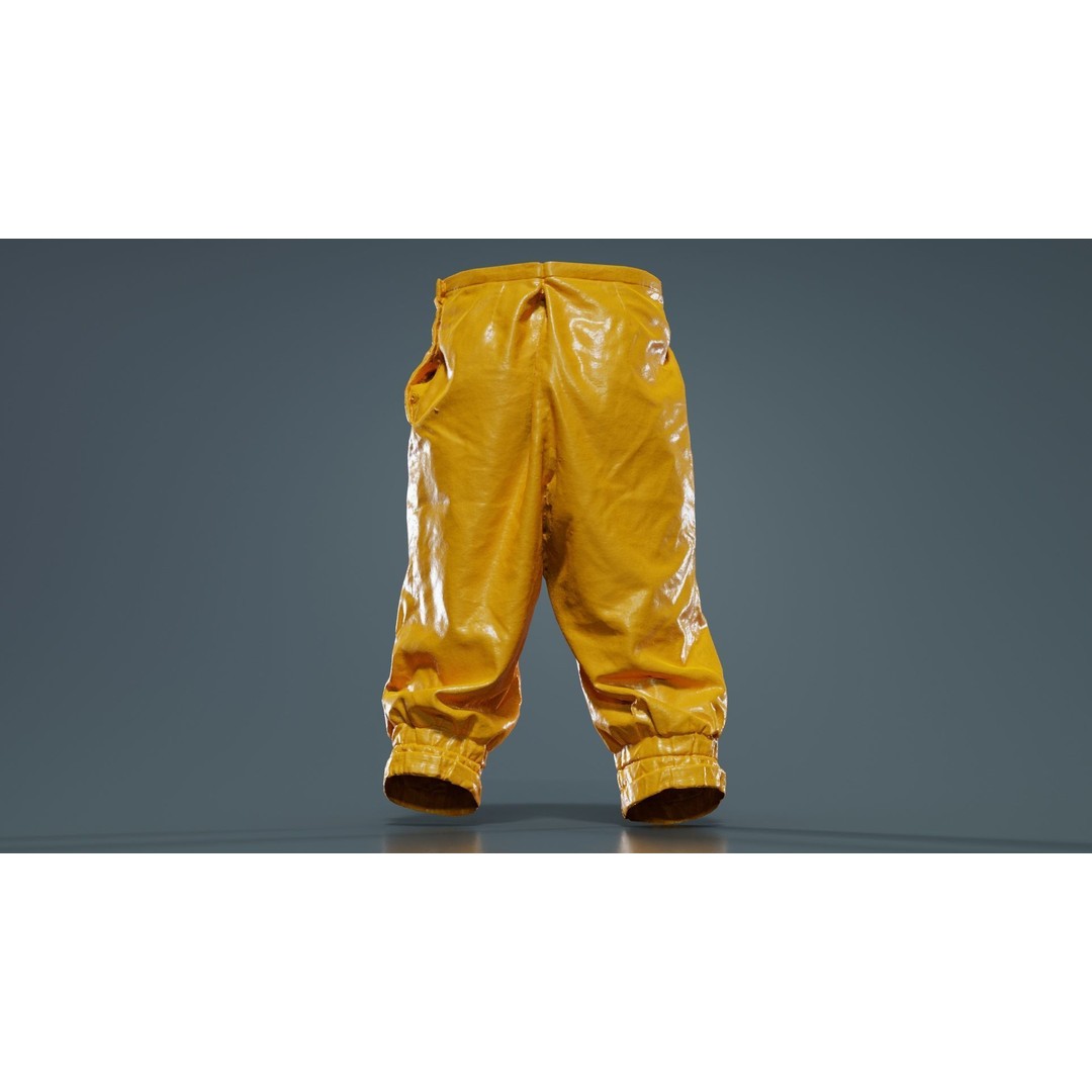 Flower Trousers 3D Model – Low Poly Character Apparel, FBX - View 15