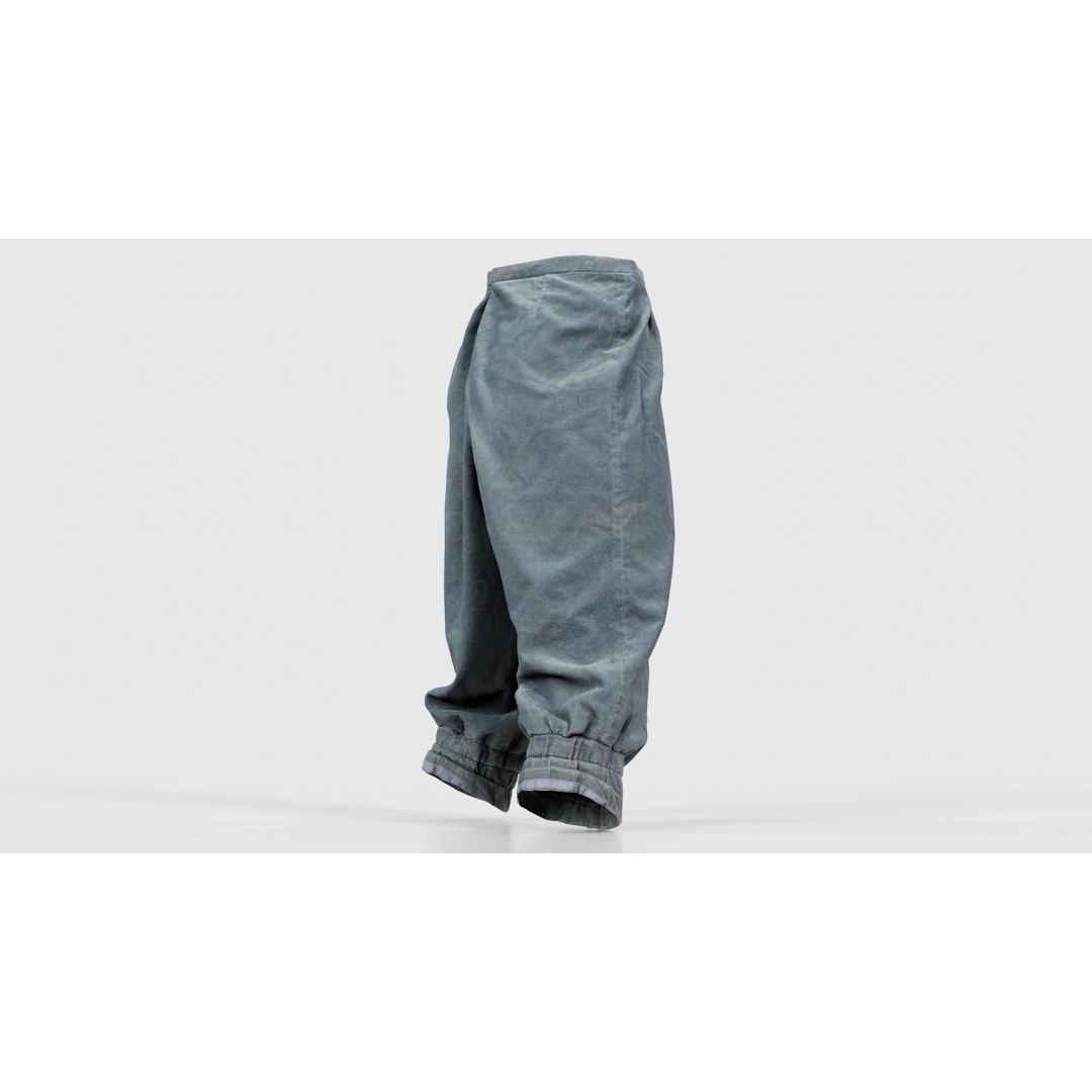 Flower Trousers 3D Model – Low Poly Character Apparel, FBX - View 21