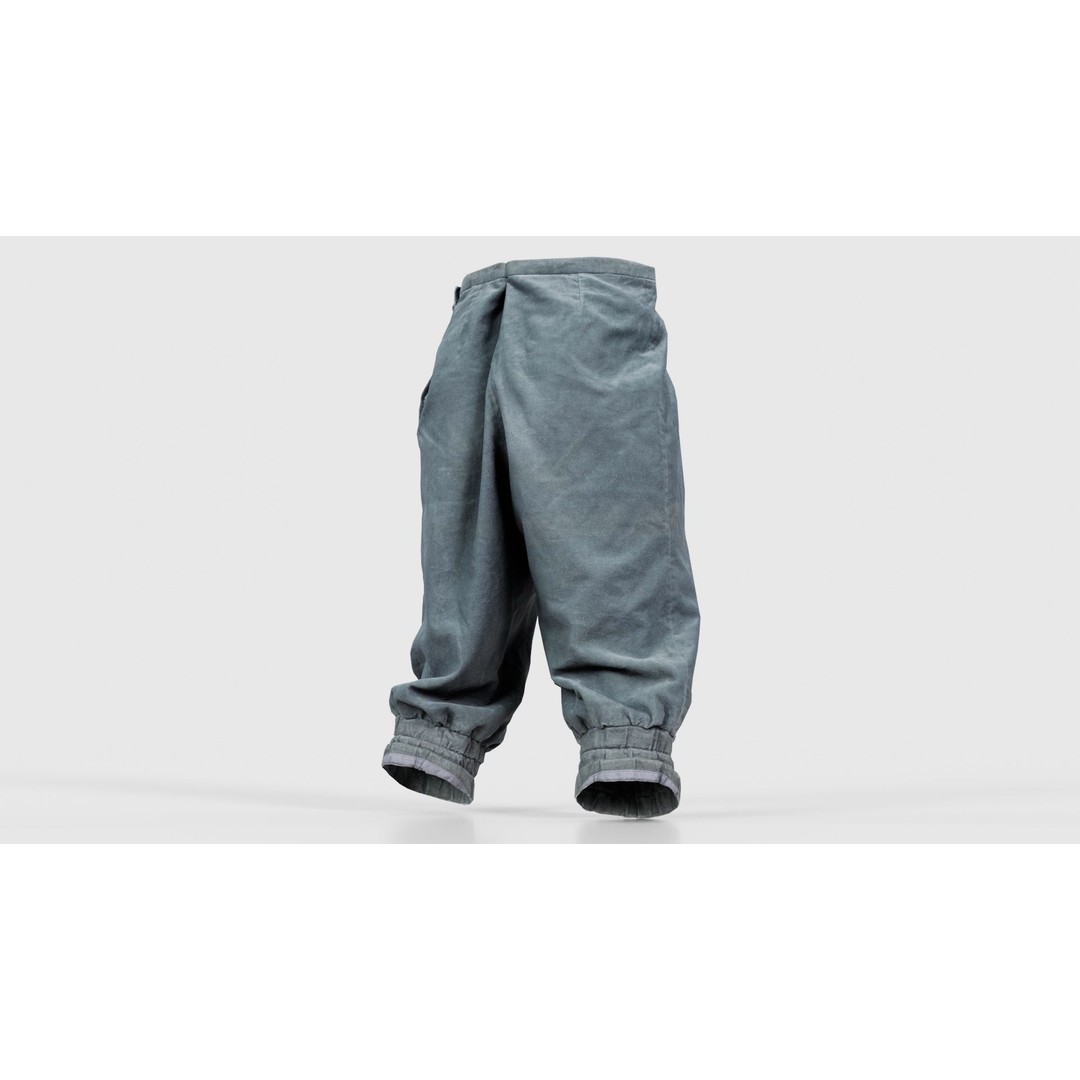 Flower Trousers 3D Model – Low Poly Character Apparel, FBX - View 22