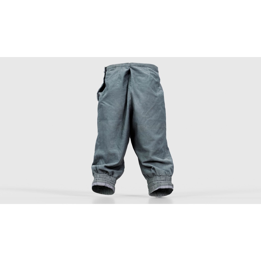 Flower Trousers 3D Model – Low Poly Character Apparel, FBX - View 23