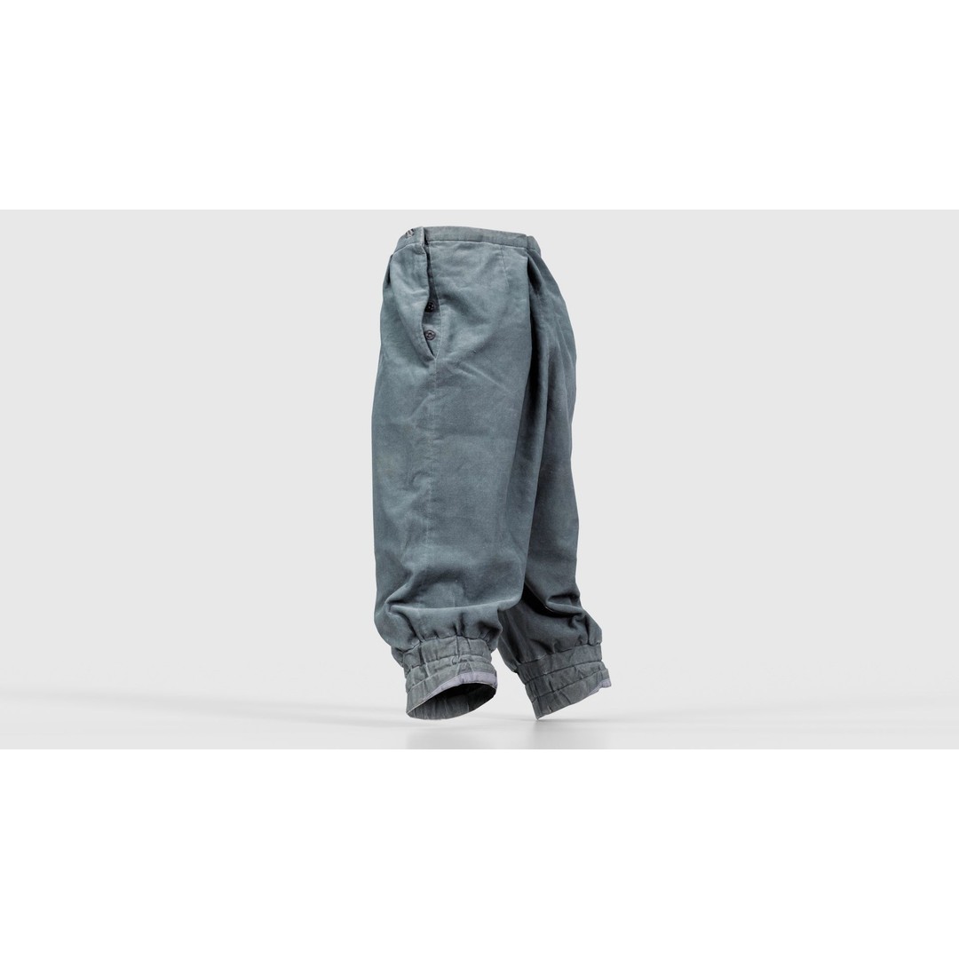 Flower Trousers 3D Model – Low Poly Character Apparel, FBX - View 25