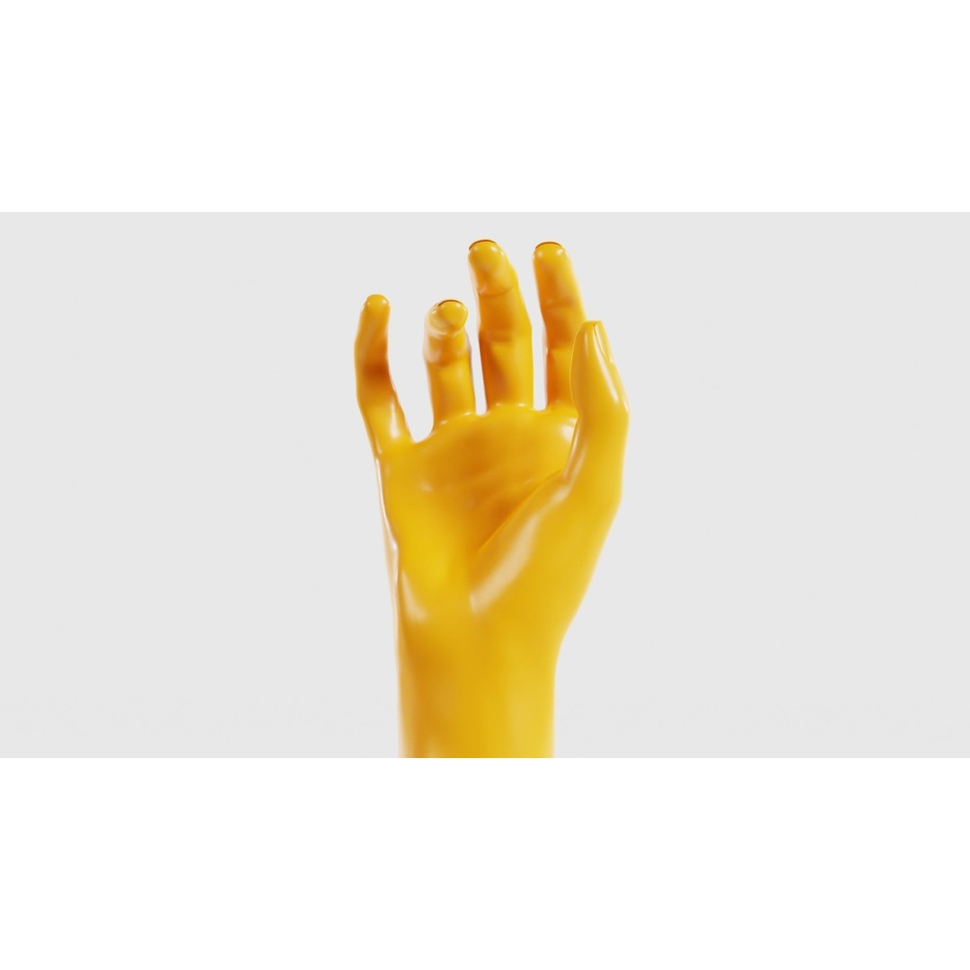 Realistic Hand 3D Model – Low Poly Photogrammetry Asset, FBX, Blender