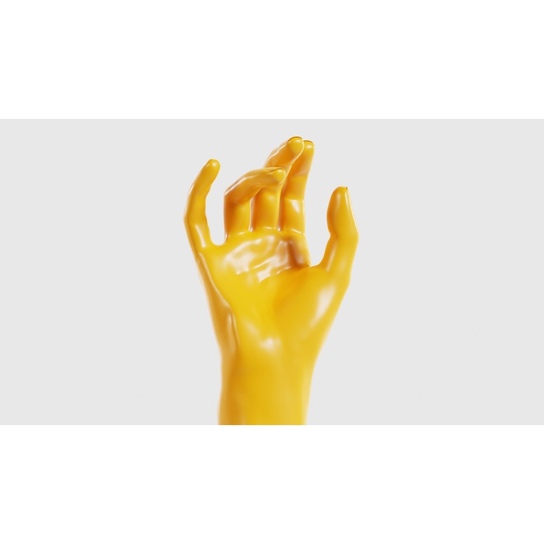 Realistic Hand 3D Model – Low Poly Photogrammetry Asset, FBX, Blender - View 16