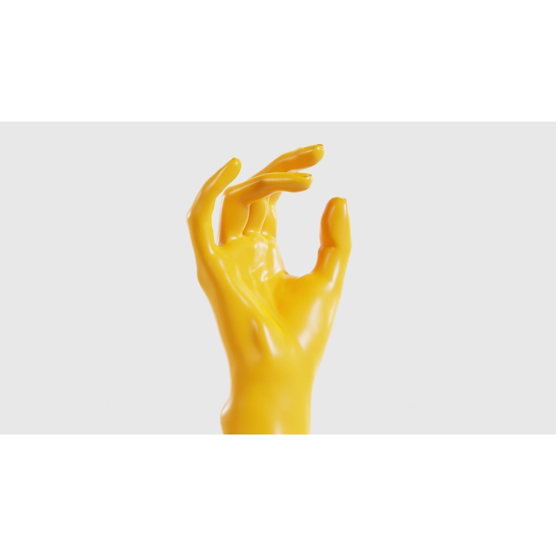 Realistic Hand 3D Model – Low Poly Photogrammetry Asset, FBX, Blender - View 17