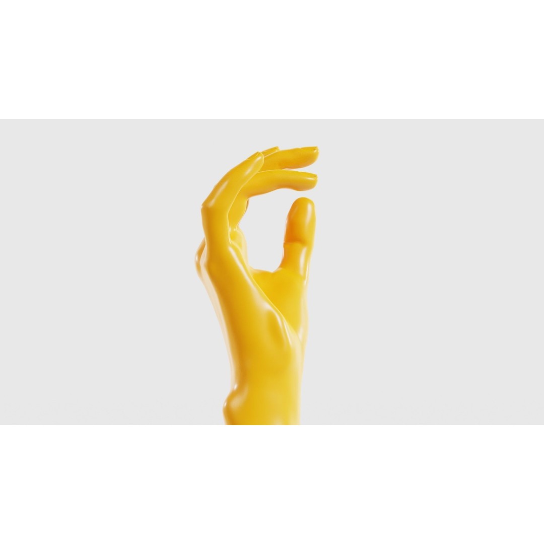 Realistic Hand 3D Model – Low Poly Photogrammetry Asset, FBX, Blender - View 18