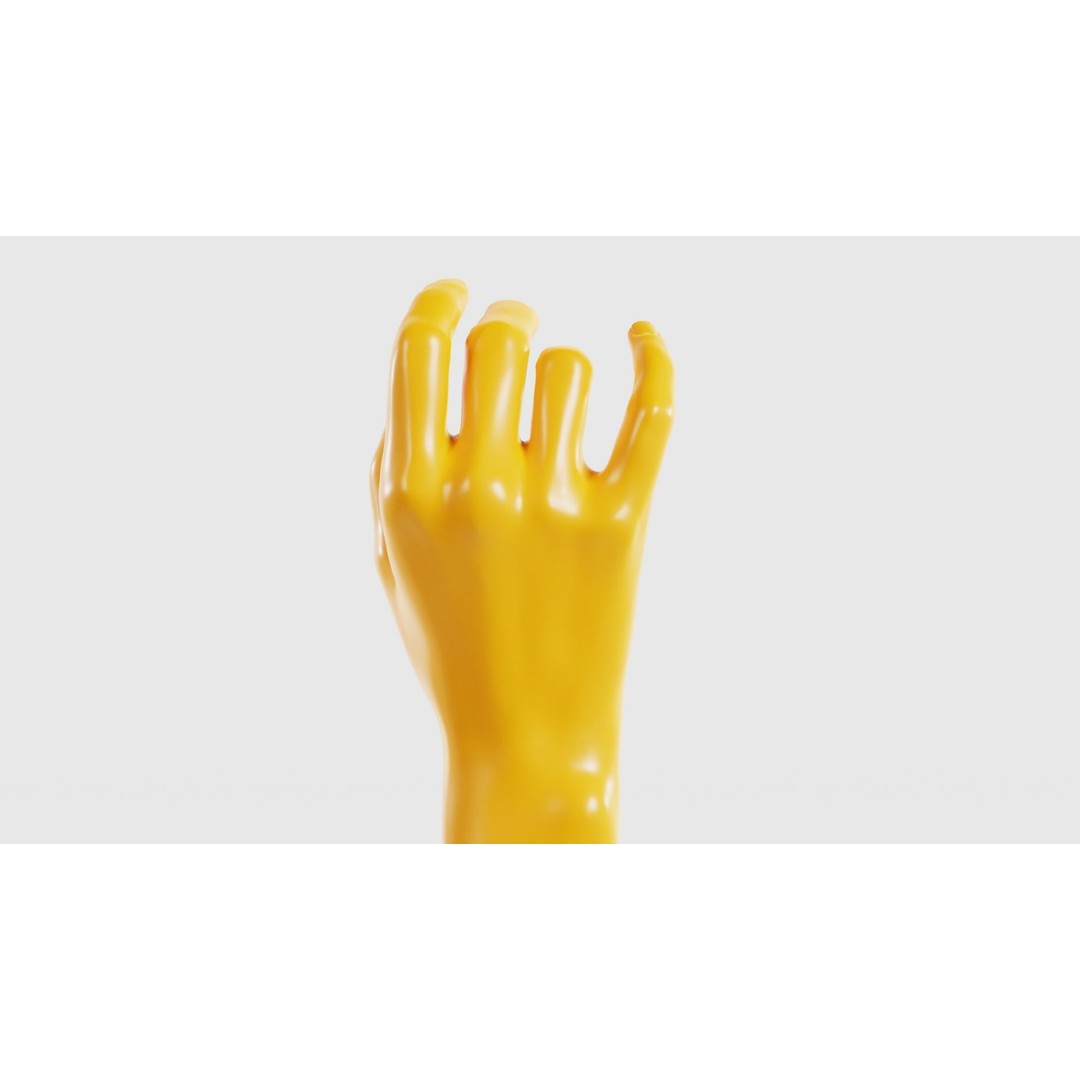 Realistic Hand 3D Model – Low Poly Photogrammetry Asset, FBX, Blender - View 21