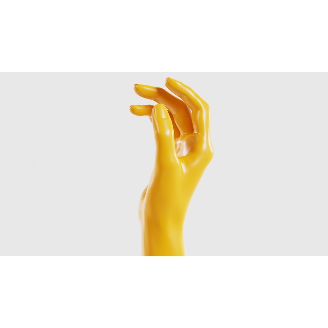 Realistic Hand 3D Model – Low Poly Photogrammetry Asset, FBX, Blender - View 25