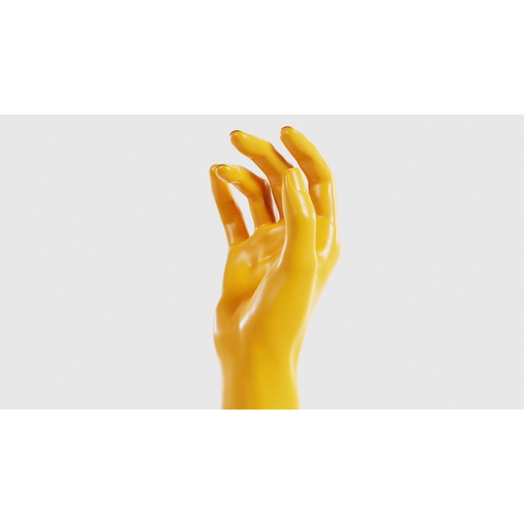 Realistic Hand 3D Model – Low Poly Photogrammetry Asset, FBX, Blender - View 26