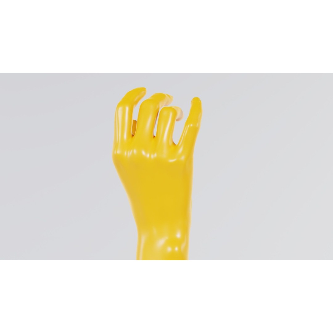 Realistic Hand 3D Model – Low Poly Photogrammetry Asset, FBX, Blender - View 6