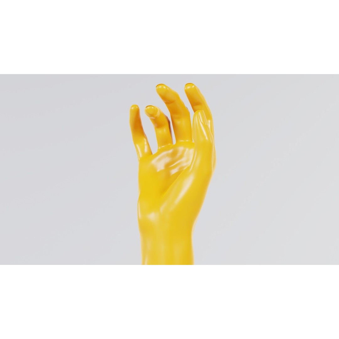 Realistic Hand 3D Model – Low Poly Photogrammetry Asset, FBX, Blender - View 7