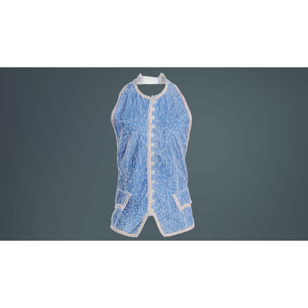 Heaven Vest 3D Model – Low-Poly Clothing Asset, FBX, PBR Textures - View 11