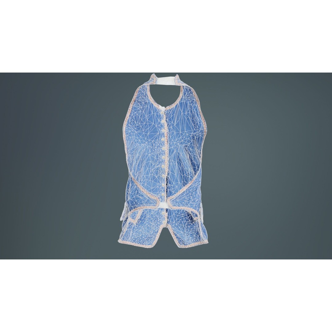 Heaven Vest 3D Model – Low-Poly Clothing Asset, FBX, PBR Textures - View 12