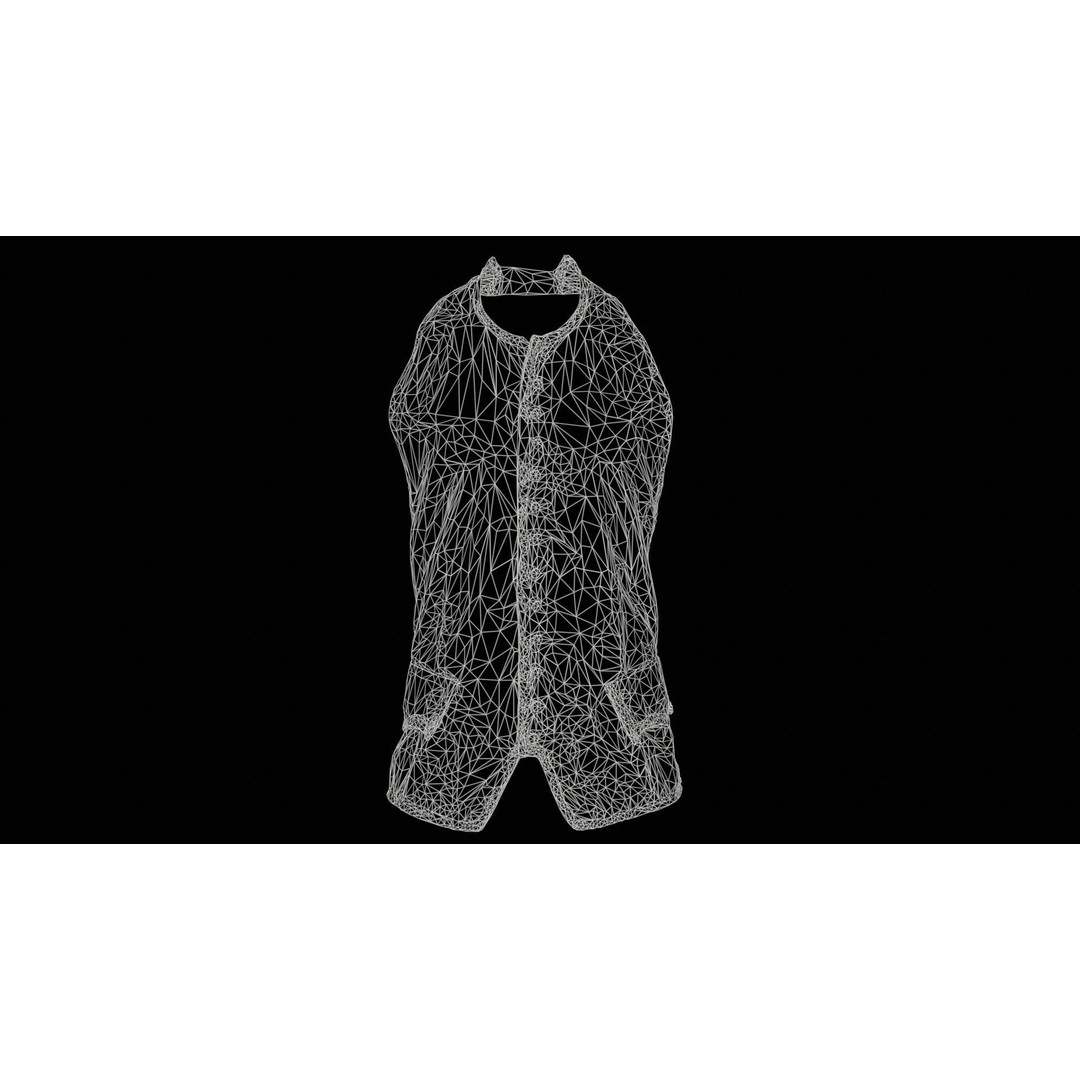 Heaven Vest 3D Model – Low-Poly Clothing Asset, FBX, PBR Textures - View 13