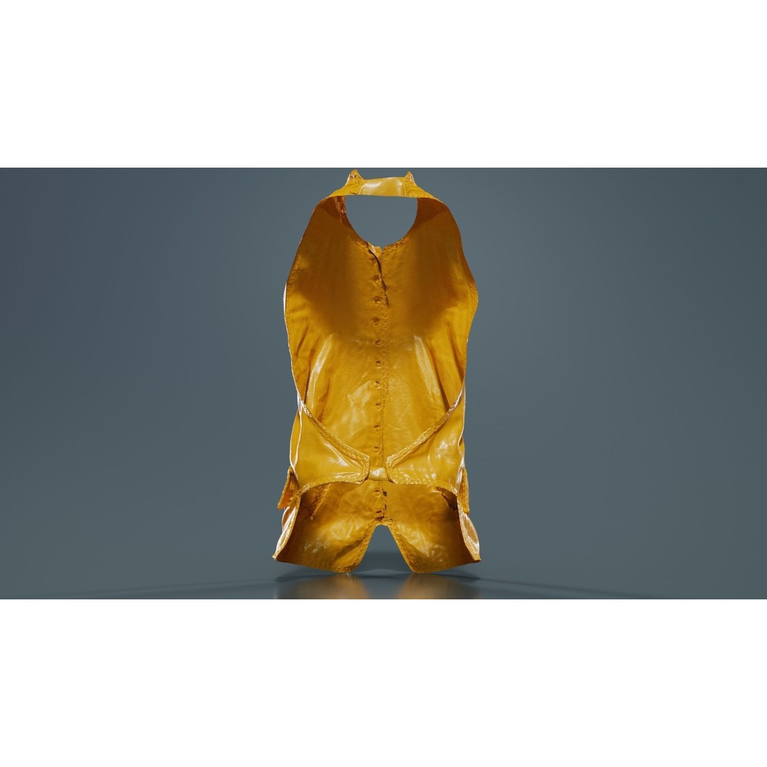 Heaven Vest 3D Model – Low-Poly Clothing Asset, FBX, PBR Textures - View 15