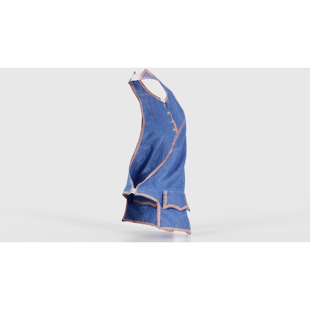 Heaven Vest 3D Model – Low-Poly Clothing Asset, FBX, PBR Textures - View 21