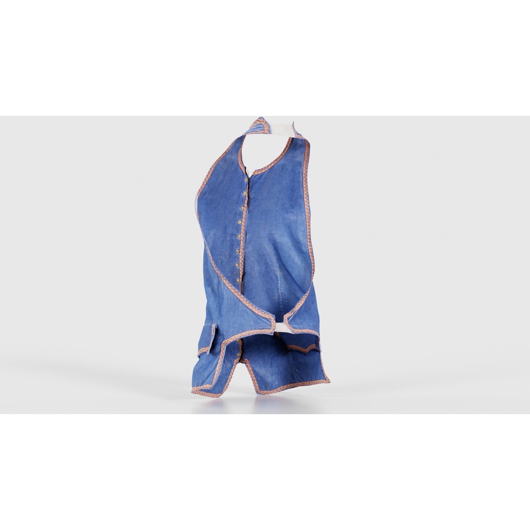 Heaven Vest 3D Model – Low-Poly Clothing Asset, FBX, PBR Textures - View 24