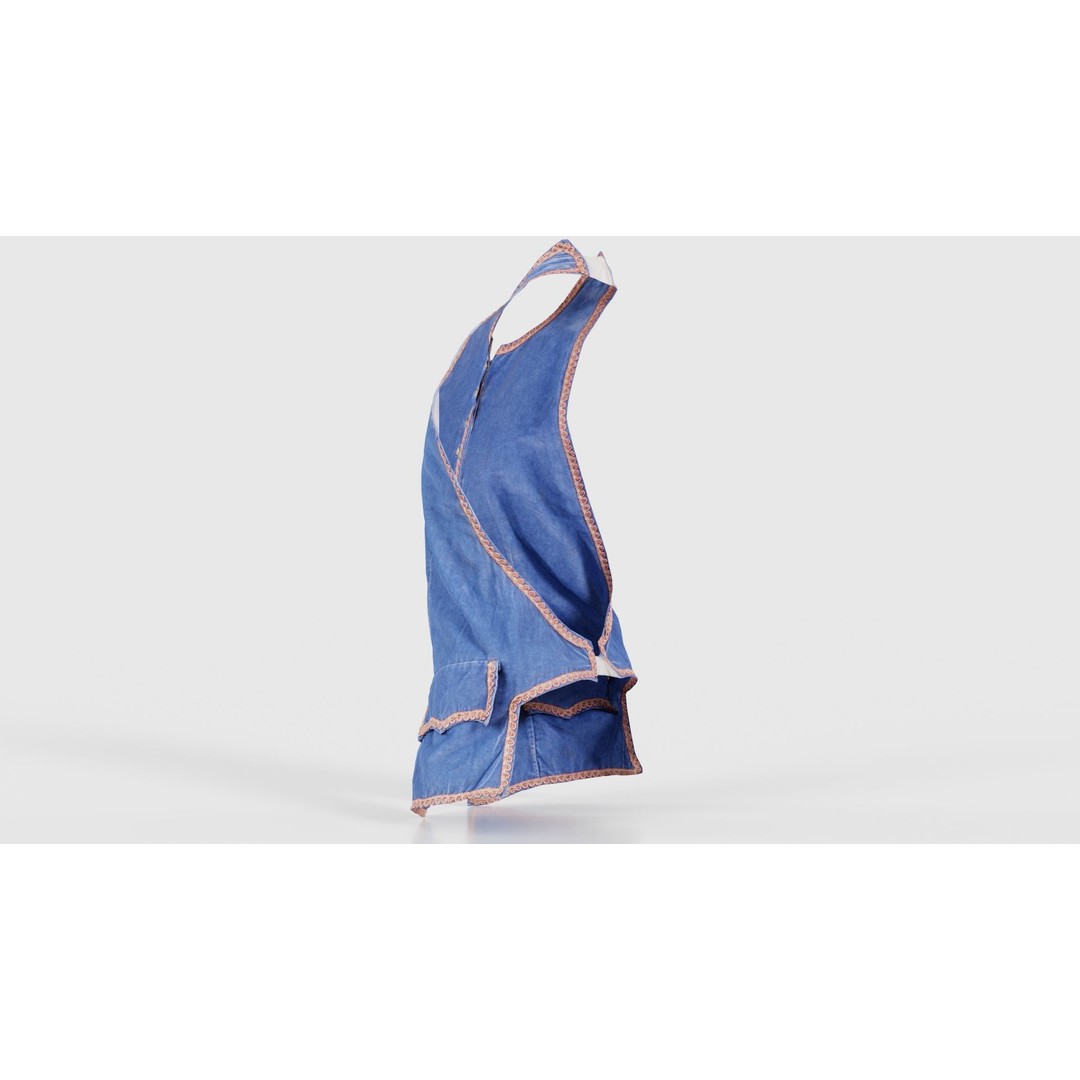 Heaven Vest 3D Model – Low-Poly Clothing Asset, FBX, PBR Textures - View 25