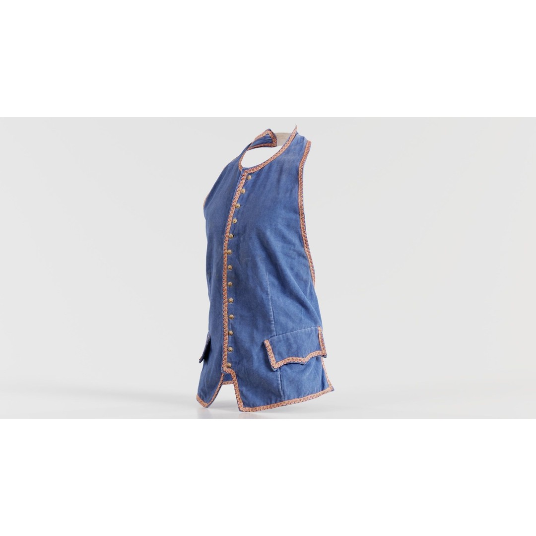 Heaven Vest 3D Model – Low-Poly Clothing Asset, FBX, PBR Textures - View 9