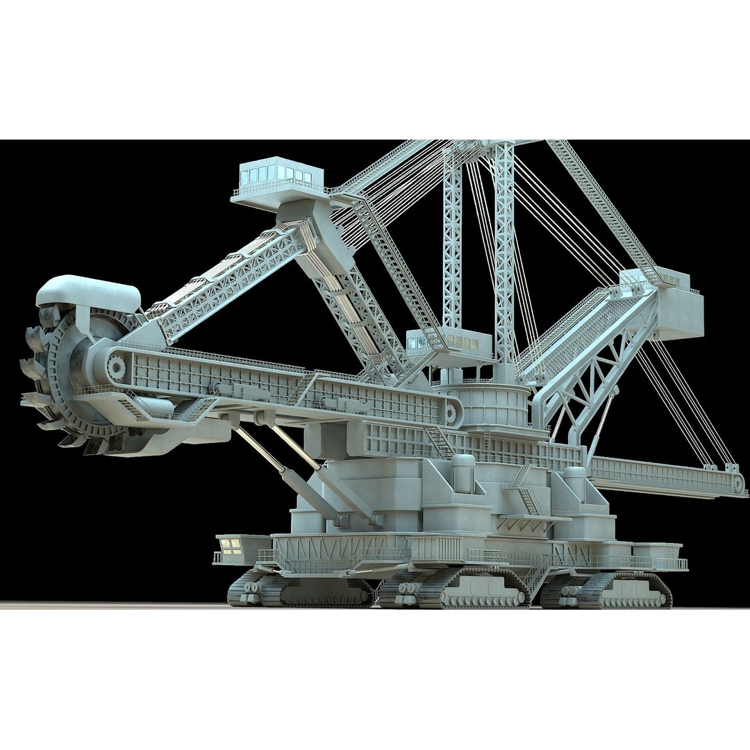 Heavy Duty Miner 3D Model – High Detail Concept, Blender Format - View 10