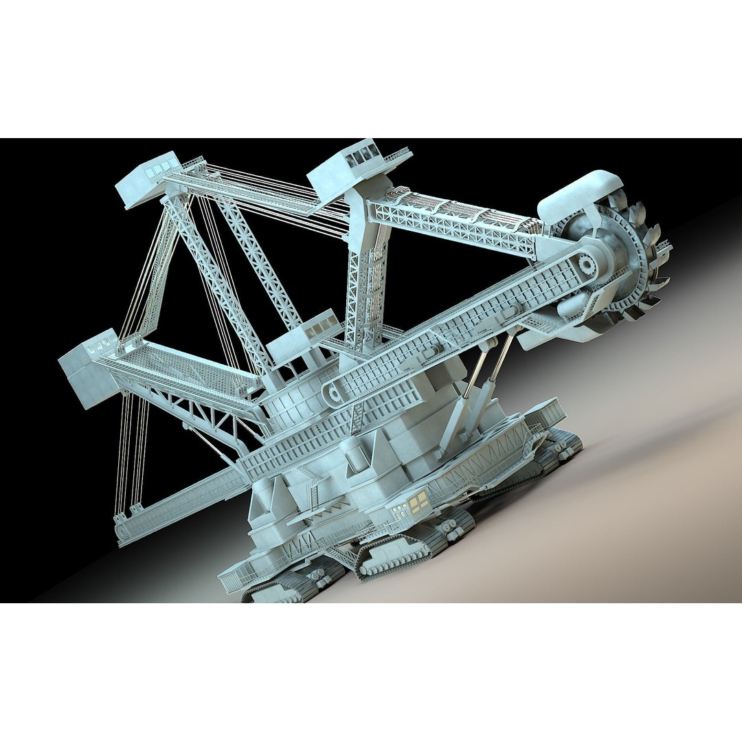 Heavy Duty Miner 3D Model – High Detail Concept, Blender Format - View 17