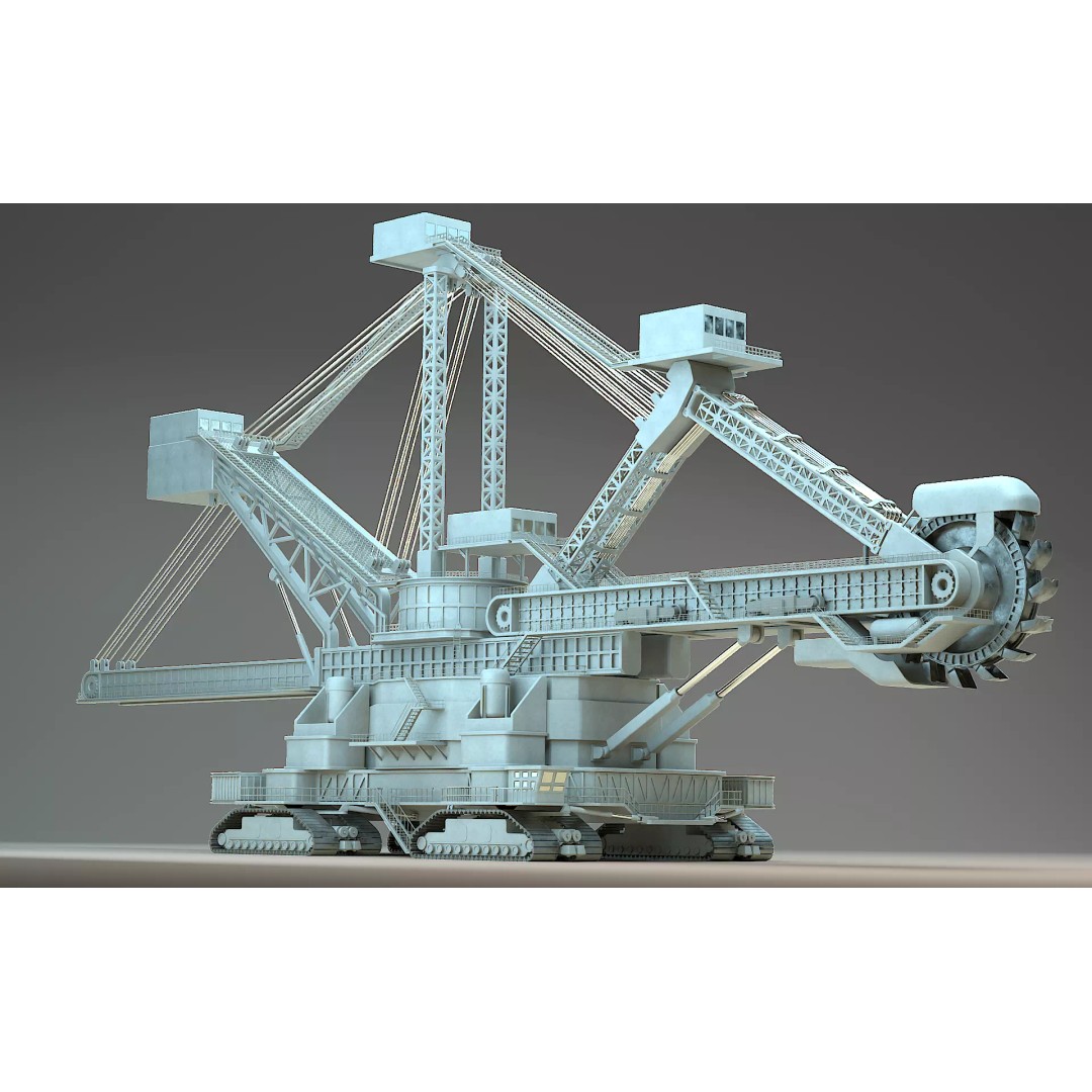 Heavy Duty Miner 3D Model – High Detail Concept, Blender Format - View 2