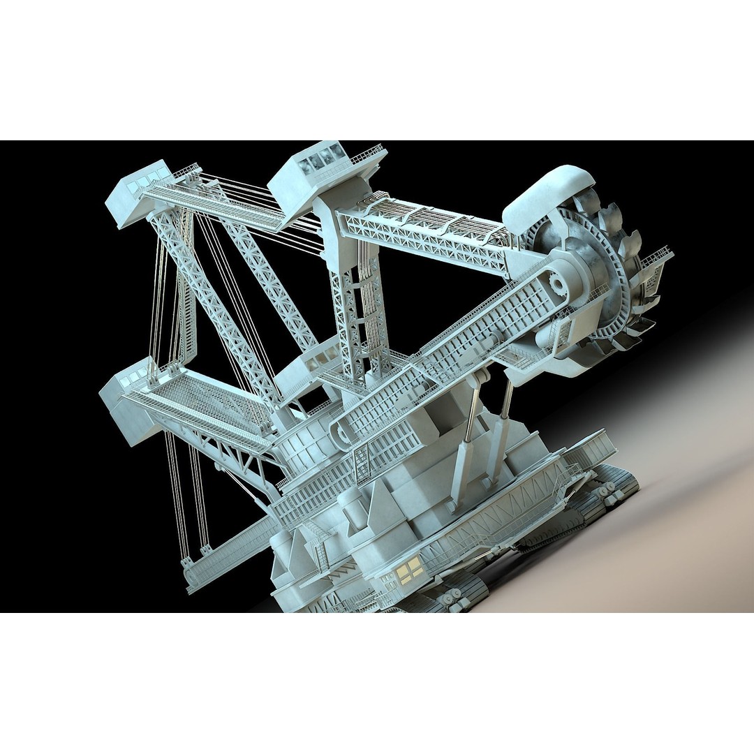 Heavy Duty Miner 3D Model – High Detail Concept, Blender Format - View 21