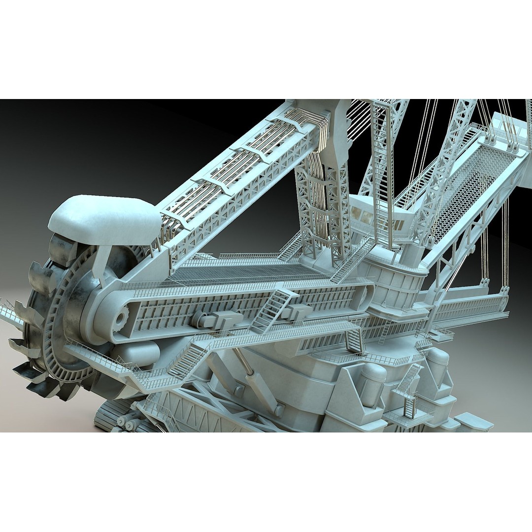 Heavy Duty Miner 3D Model – High Detail Concept, Blender Format - View 22