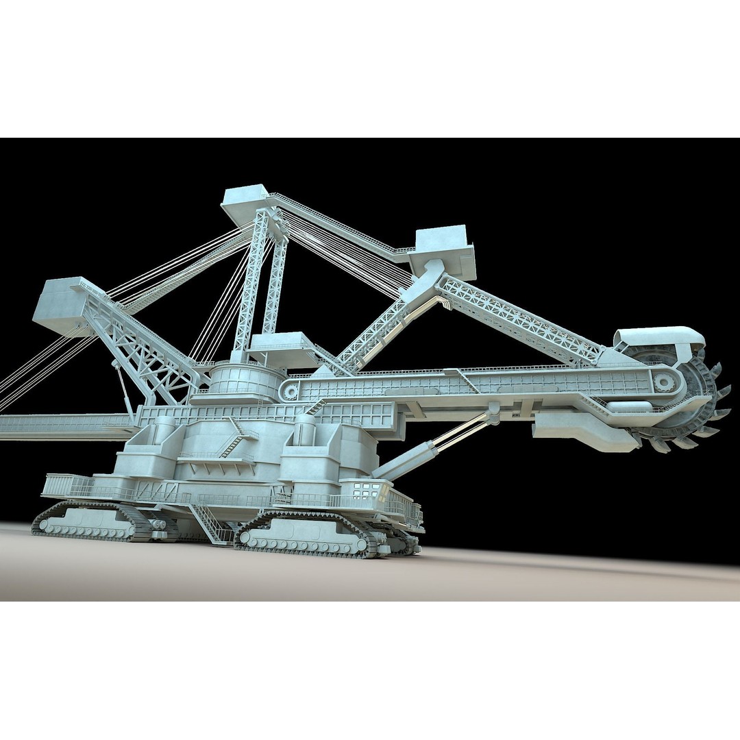 Heavy Duty Miner 3D Model – High Detail Concept, Blender Format - View 25