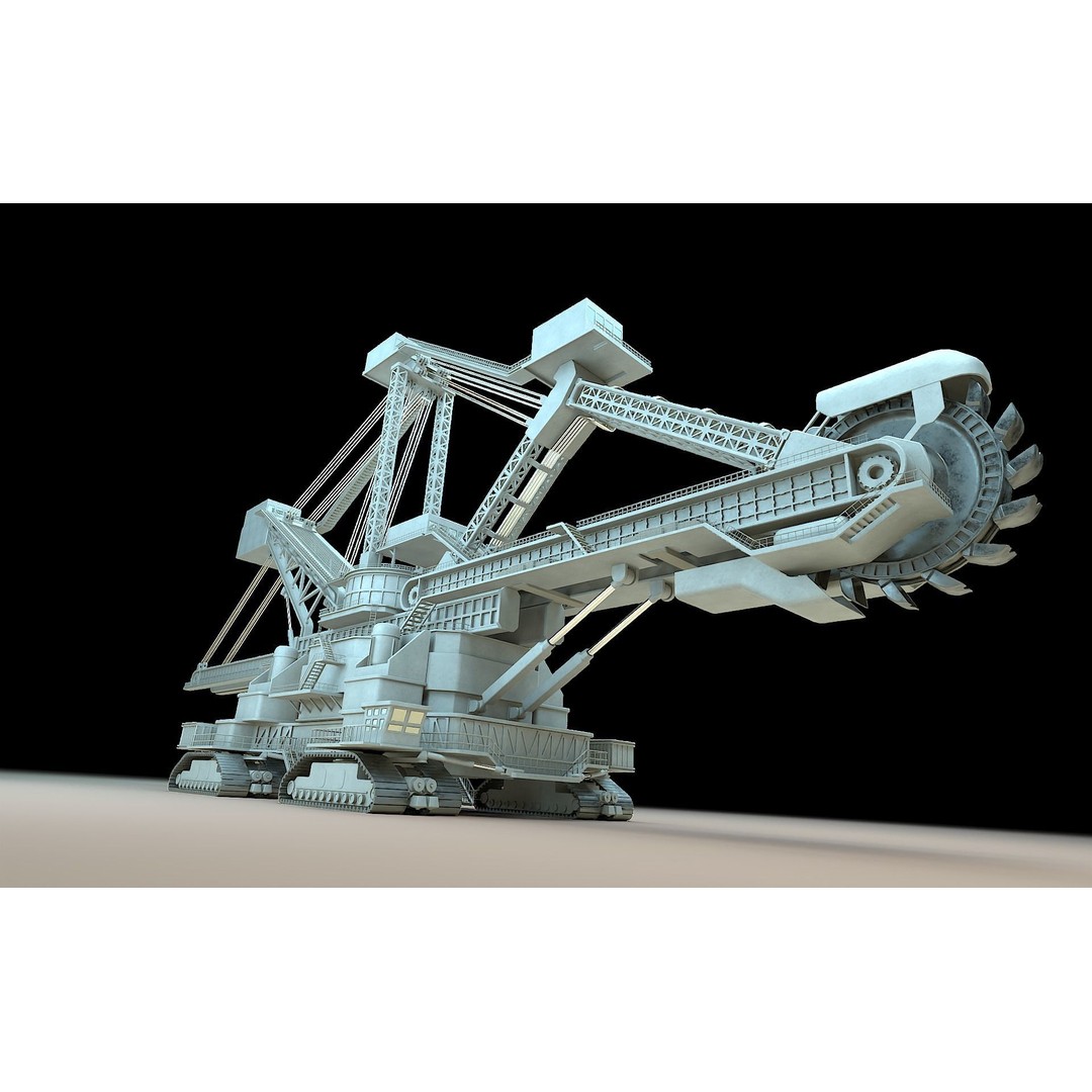 Heavy Duty Miner 3D Model – High Detail Concept, Blender Format - View 26