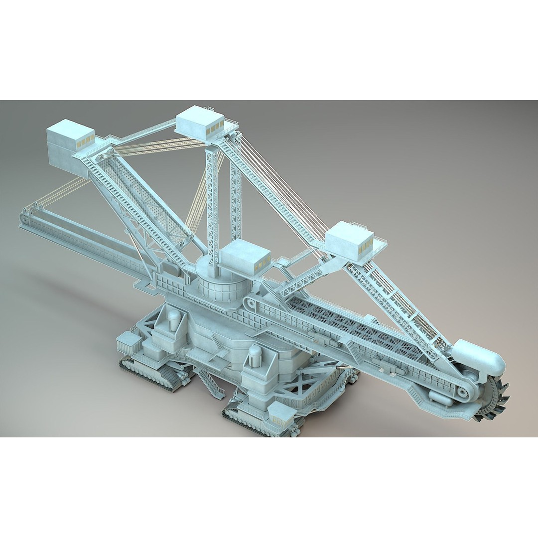 Heavy Duty Miner 3D Model – High Detail Concept, Blender Format - View 3
