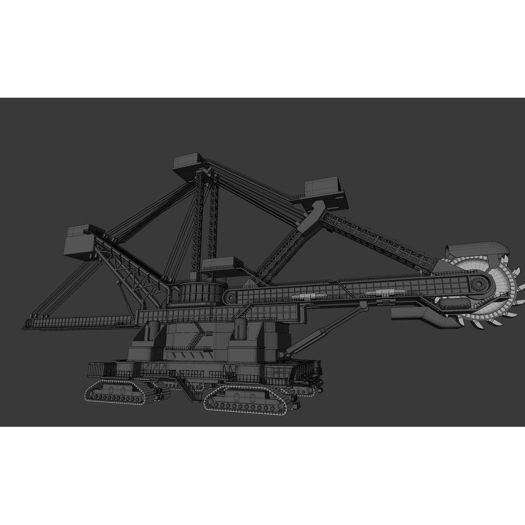 Heavy Duty Miner 3D Model – High Detail Concept, Blender Format - View 32