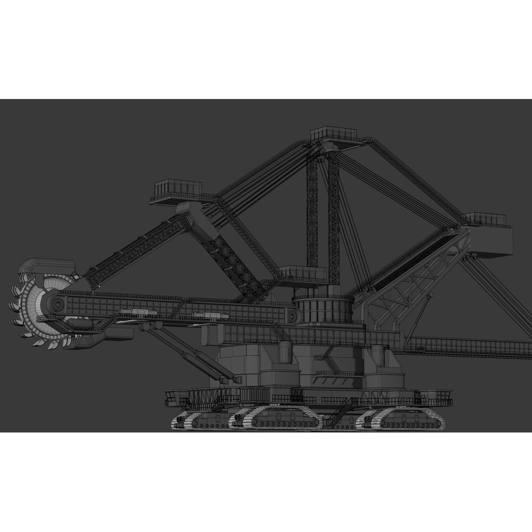 Heavy Duty Miner 3D Model – High Detail Concept, Blender Format - View 33