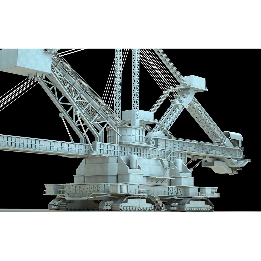 Heavy Duty Miner 3D Model – High Detail Concept, Blender Format - View 9