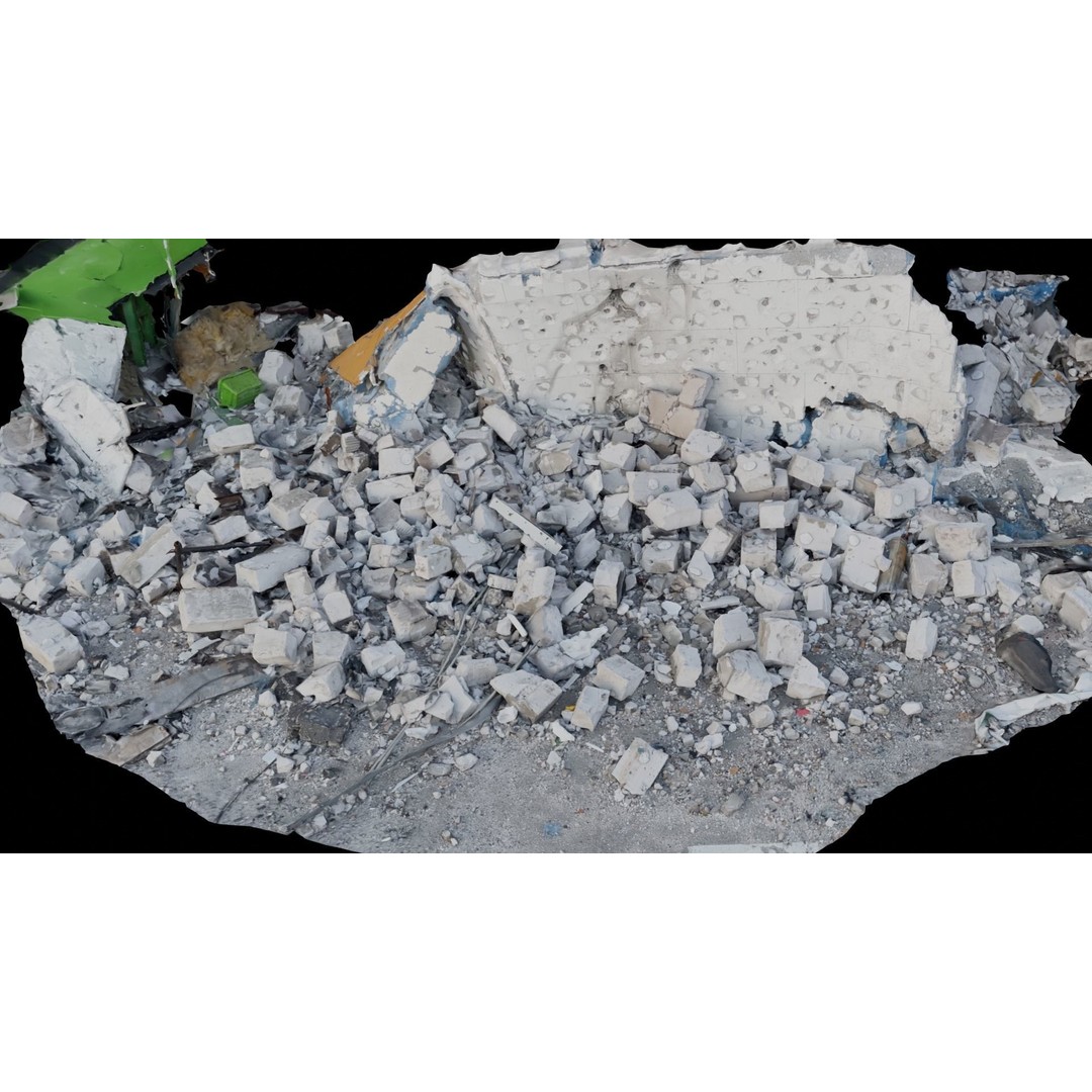 Ukraine Debris 3D Model – Low Poly Game Asset, FBX, OBJ, Blender - View 10