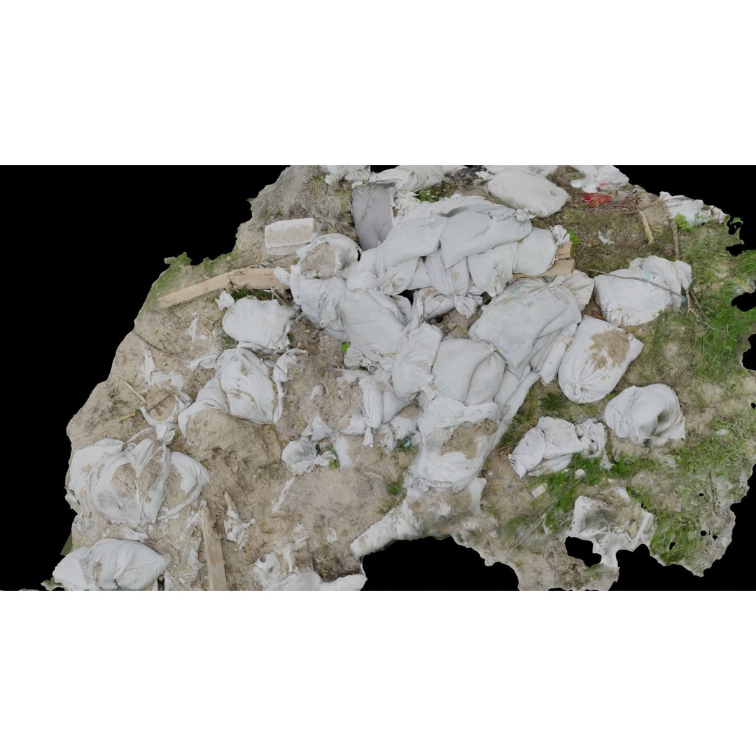 Ukraine Debris 3D Model – Low Poly Game Asset, FBX, OBJ, Blender - View 11