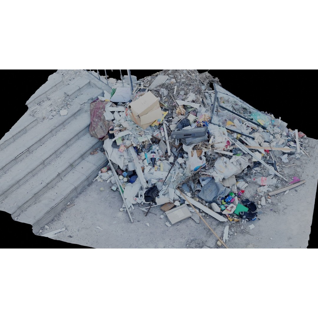 Ukraine Debris 3D Model – Low Poly Game Asset, FBX, OBJ, Blender - View 16